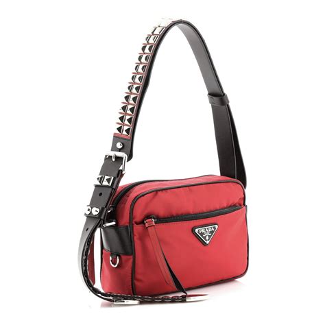 prada studded vela bag|prada maroon handbag.